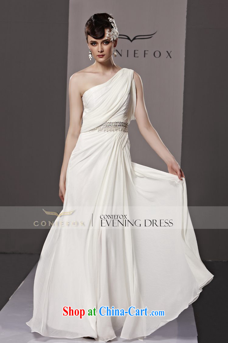 Creative Fox Evening Dress white wedding dresses Evening Dress banquet toast serving long, cultivating evening dress skirt the shoulder graphics thin dress dress bridal gown white 81,068 XXL pictures, price, brand platters! Elections are good character, the national distribution, so why buy now enjoy more preferential! Health