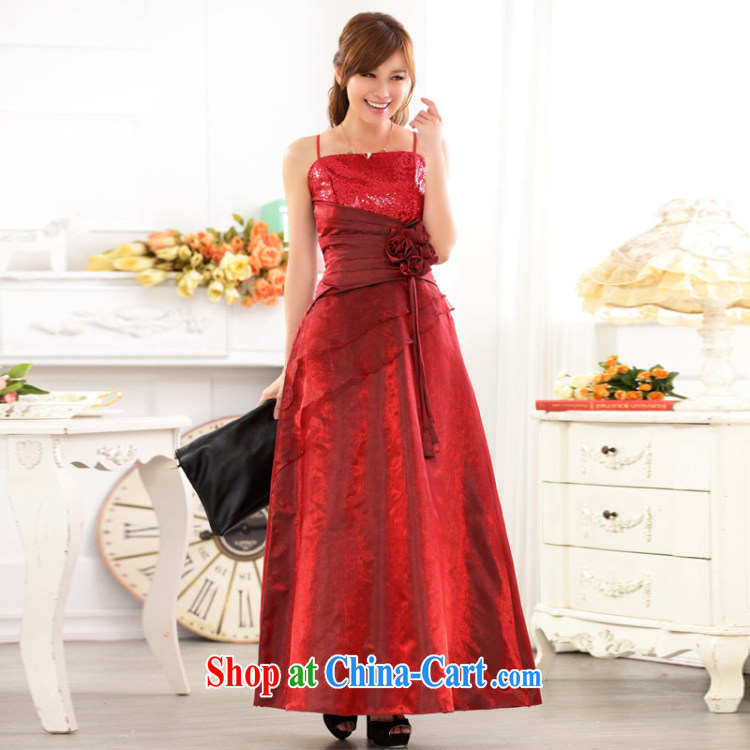 Land is the Yi 2014 new European and American Standard bare shoulders evening beauty graphics thin large, female fat MM evening dress long marriage bridesmaid dresses bows dress wine red XXXL pictures, price, brand platters! Elections are good character, the national distribution, so why buy now enjoy more preferential! Health