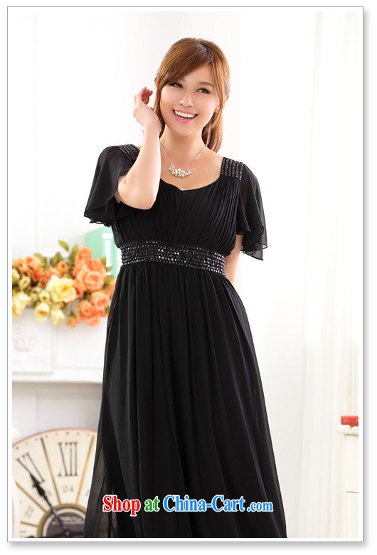 Land is the Yi 2015 new European and American short-sleeved to manually staple V Pearl collar snow woven large, female female bridal night, President toast bridesmaid wedding dress dress black XXXL pictures, price, brand platters! Elections are good character, the national distribution, so why buy now enjoy more preferential! Health