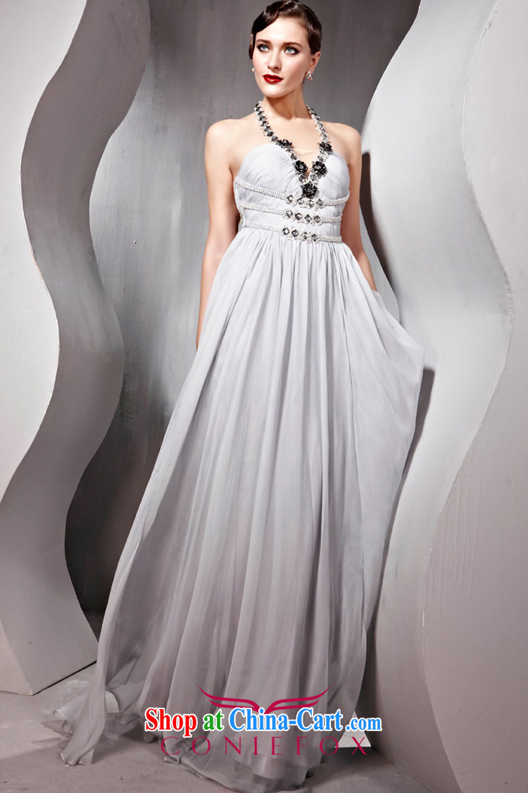 Creative Fox Evening Dress 2015 New Evening dress attire banquet toast clothing stylish long-also evening dresses moderator dress 56,581 light gray XXL pictures, price, brand platters! Elections are good character, the national distribution, so why buy now enjoy more preferential! Health