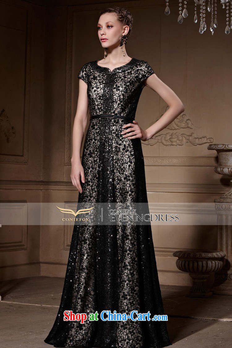 Creative Fox high-end custom dress 2015 new elegant beaded Evening Dress retro black dress banquet toast serving 30,556 black tailored pictures, price, brand platters! Elections are good character, the national distribution, so why buy now enjoy more preferential! Health