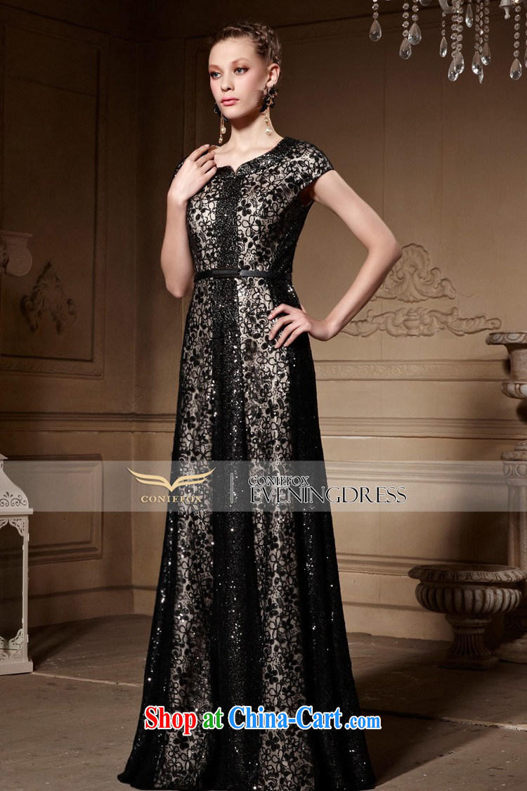 Creative Fox high-end custom dress 2015 new elegant beaded Evening Dress retro black dress banquet toast serving 30,556 black tailored pictures, price, brand platters! Elections are good character, the national distribution, so why buy now enjoy more preferential! Health