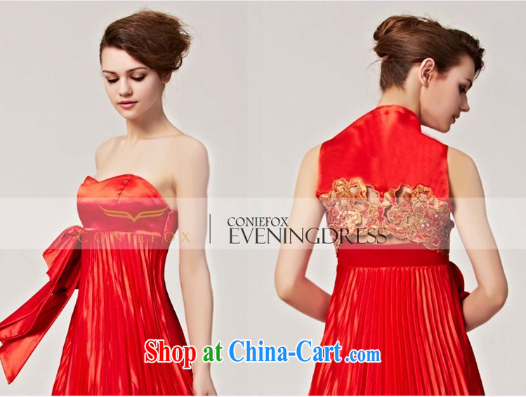 Creative Fox Evening Dress new stylish small jacket red dress Mary Magdalene chest dress dress bridal wedding gown toasting banquet long dress 56,252 picture color XXL pictures, price, brand platters! Elections are good character, the national distribution, so why buy now enjoy more preferential! Health