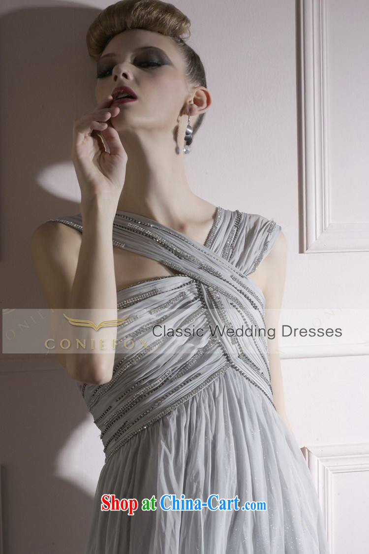 Creative Fox dress banquet long dress stage hosted service dress photo building Art wedding photography wedding dresses elegant graphics slim skirt 80,961 gray XXL pictures, price, brand platters! Elections are good character, the national distribution, so why buy now enjoy more preferential! Health