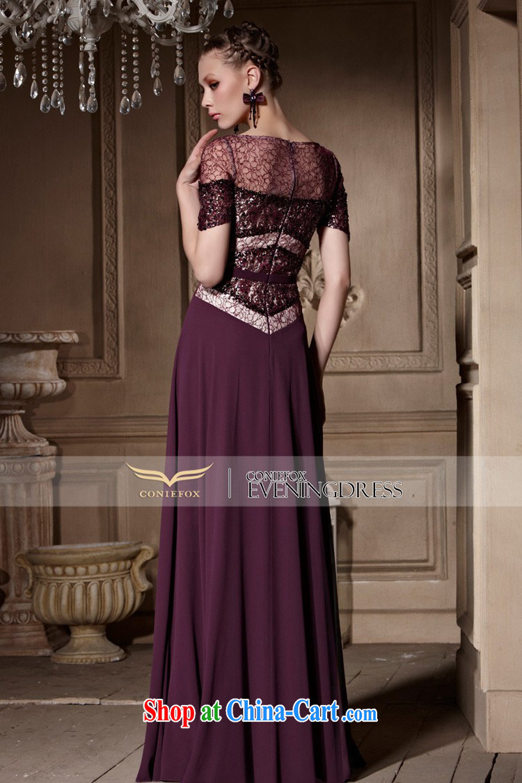 Creative Fox high-end custom dress new stylish beauty banquet dress evening dress uniform toast purple long annual meeting, presided over 30,635 dresses picture color XXL pictures, price, brand platters! Elections are good character, the national distribution, so why buy now enjoy more preferential! Health