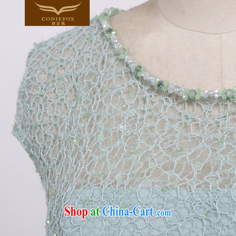 Creative Fox high-end custom Evening Dress new fresh lace take evening dress elegant long dress dress the dress skirt 30,658 color pictures are tailored to creative Fox (coniefox), online shopping