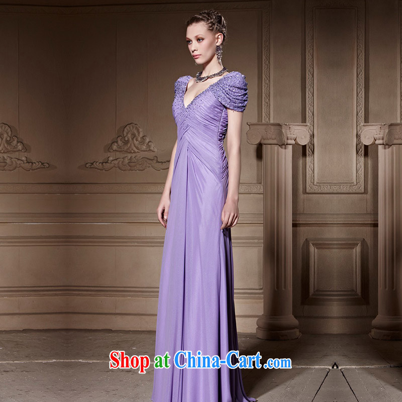 Creative Fox high-end custom dress banquet of V sense for evening dress bubble sleeve dress elegant long annual meeting presided over 81,366 dresses picture color tailored creative Fox (coniefox), and, on-line shopping