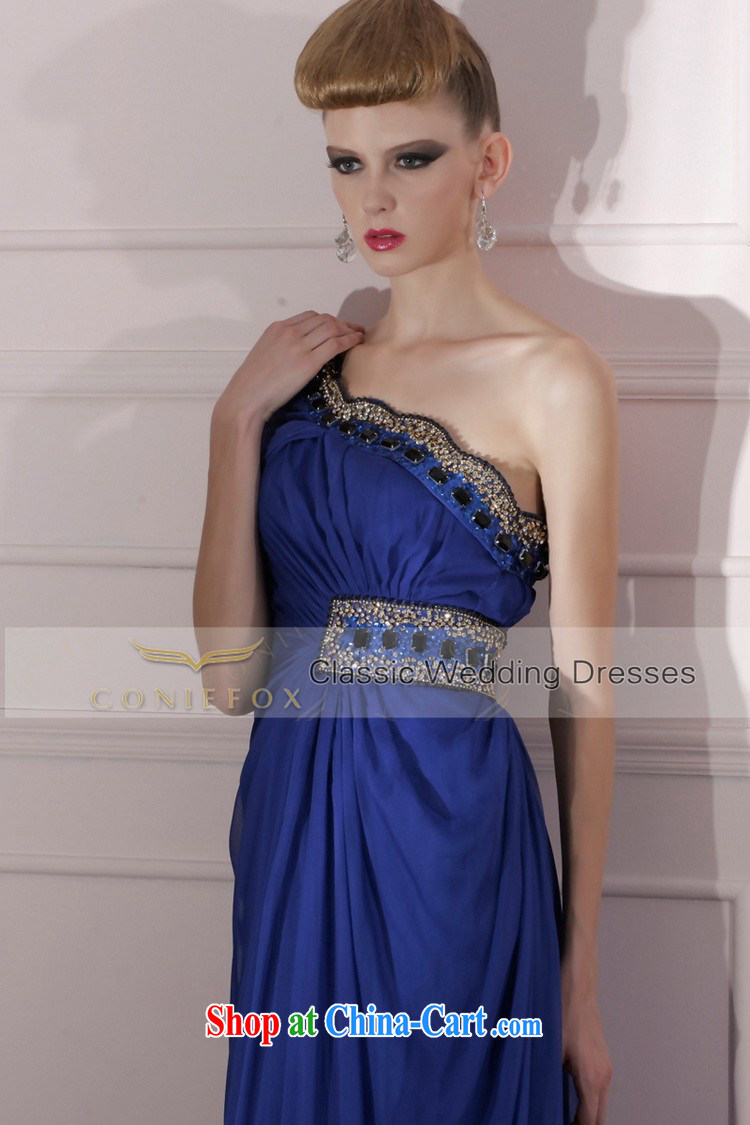 Creative Fox Evening Dress blue-waist dress dress toast the annual dress elegant style evening dress long dress 80,966 dark blue S pictures, price, brand platters! Elections are good character, the national distribution, so why buy now enjoy more preferential! Health