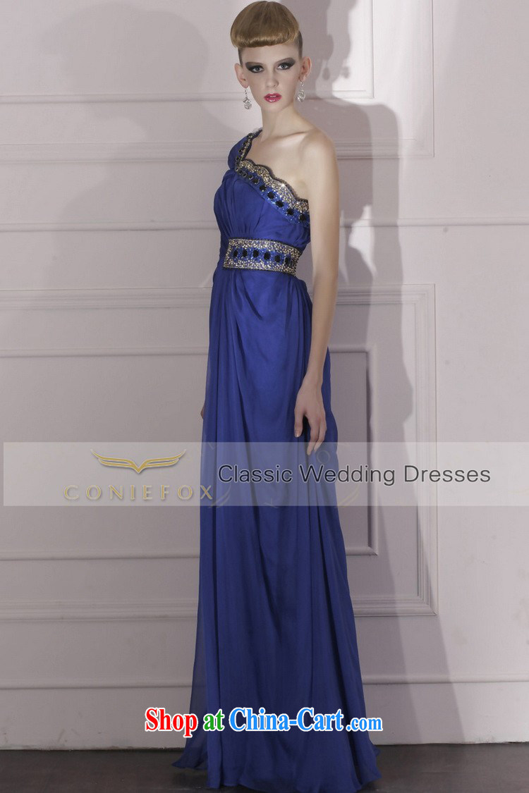 Creative Fox Evening Dress blue-waist dress dress toast the annual dress elegant style evening dress long dress 80,966 dark blue S pictures, price, brand platters! Elections are good character, the national distribution, so why buy now enjoy more preferential! Health