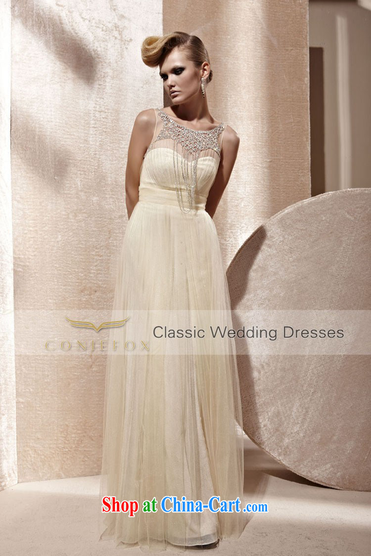 Creative Fox Evening Dress stylish and elegant upscale dress long bridesmaid dress with red carpet dresses show annual dress the dress 81,026 light yellow XXL pictures, price, brand platters! Elections are good character, the national distribution, so why buy now enjoy more preferential! Health