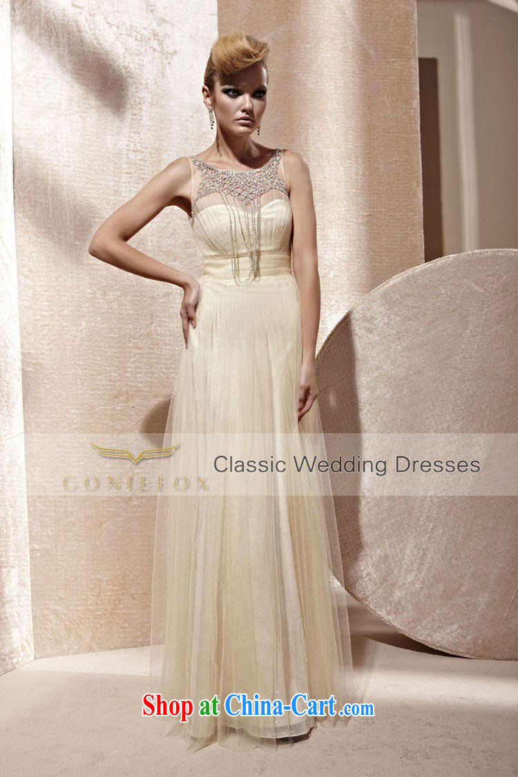 Creative Fox Evening Dress stylish and elegant upscale dress long bridesmaid dress with red carpet dresses show annual dress the dress 81,026 light yellow XXL pictures, price, brand platters! Elections are good character, the national distribution, so why buy now enjoy more preferential! Health