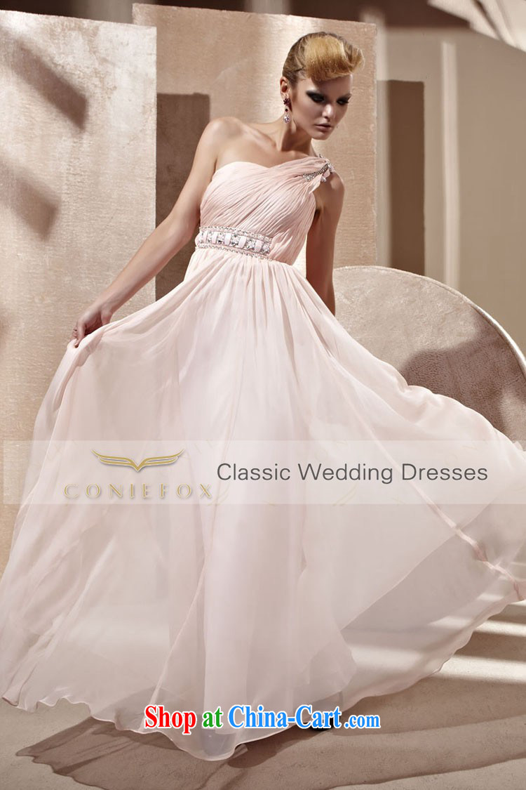 Creative Fox Evening Dress elegant long single shoulder bridesmaid dress bridal wedding dress banquet dress uniform toast hosted annual 80,981 dresses pink XL pictures, price, brand platters! Elections are good character, the national distribution, so why buy now enjoy more preferential! Health