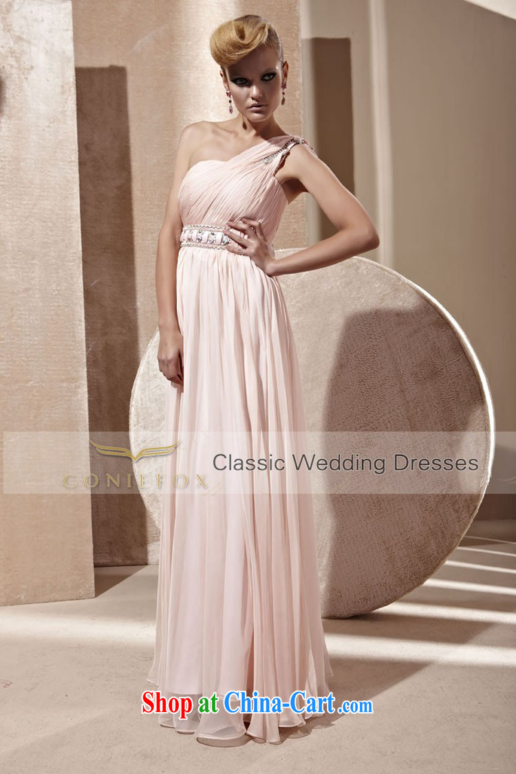 Creative Fox Evening Dress elegant long single shoulder bridesmaid dress bridal wedding dress banquet dress uniform toast hosted annual 80,981 dresses pink XL pictures, price, brand platters! Elections are good character, the national distribution, so why buy now enjoy more preferential! Health