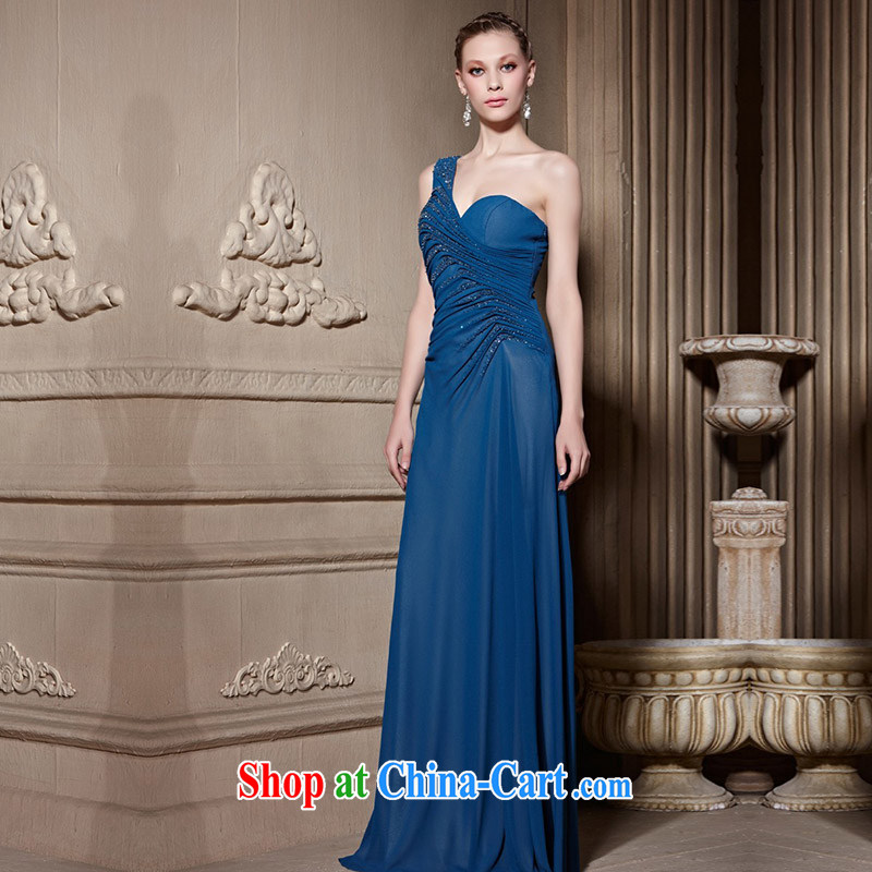 Creative Fox high-end custom dress single shoulder sexy beaded Evening Dress Red Carpet dress banquet evening dress suit the annual dress skirt 81,603 color pictures are tailored to creative Fox (coniefox), online shopping