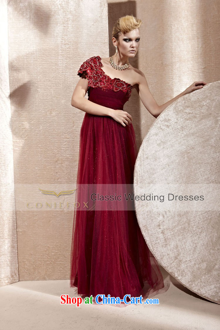 Creative Fox Tuxedo wine red single shoulder wedding dress banquet dress uniform toast long beauty dance performances dress 80,956 deep red XXL pictures, price, brand platters! Elections are good character, the national distribution, so why buy now enjoy more preferential! Health