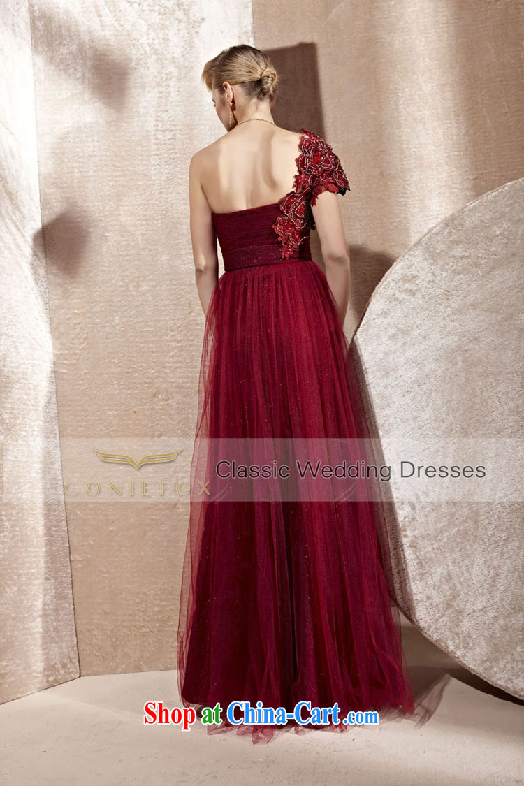 Creative Fox Tuxedo wine red single shoulder wedding dress banquet dress uniform toast long beauty dance performances dress 80,956 deep red XXL pictures, price, brand platters! Elections are good character, the national distribution, so why buy now enjoy more preferential! Health