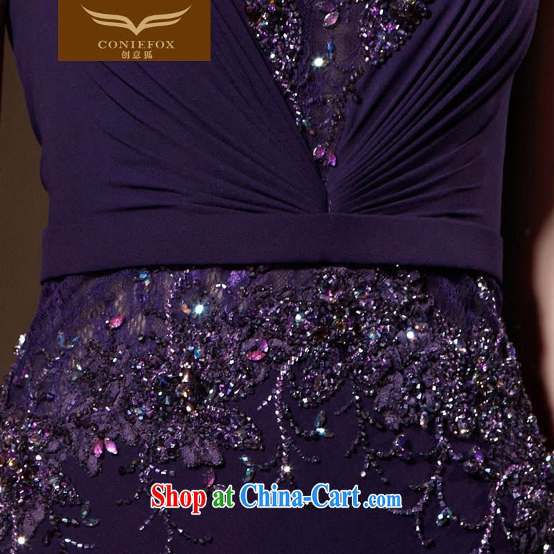 Creative Fox high-end custom dress new noble embroidery dress banquet toast. The annual beauty dress long dress 81,635 color pictures are tailored to creative Fox (coniefox), online shopping