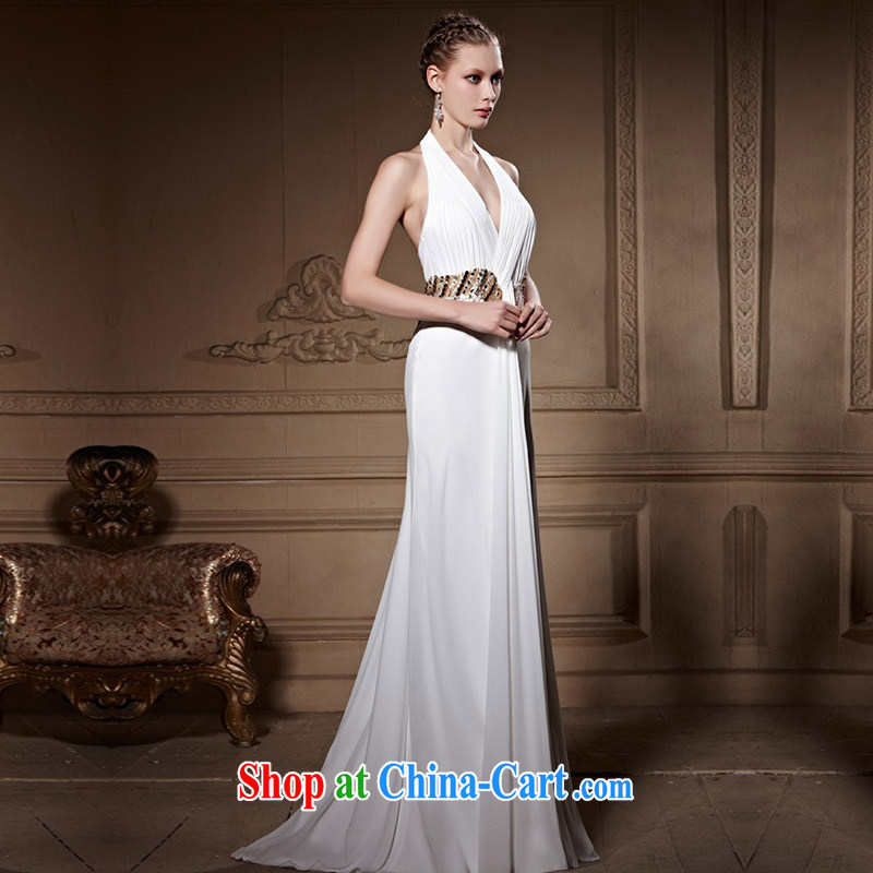 Creative Fox high-end custom dress elegant long, sexy White wall also dress wedding dress Annual Meeting hostess dress dresses 81,668 pictures color XXL, creative Fox (coniefox), and, on-line shopping
