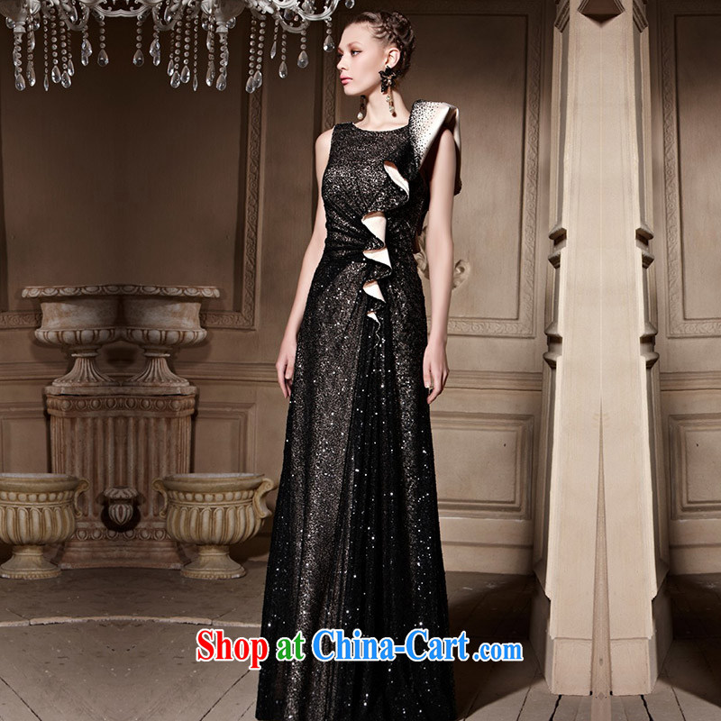 Creative Fox high-end custom dress retro stereo shoulder collar dress annual concert hosted banquet dress evening dress long dress 81,815 color pictures are tailored to creative Fox (coniefox), online shopping