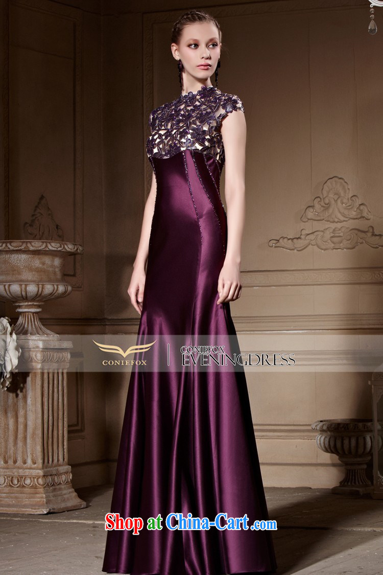 Creative Fox high-end custom dress dream courage empty dress banquet toast serving the annual dress purple long crowsfoot dress 81,816 picture color tailored pictures, price, brand platters! Elections are good character, the national distribution, so why buy now enjoy more preferential! Health