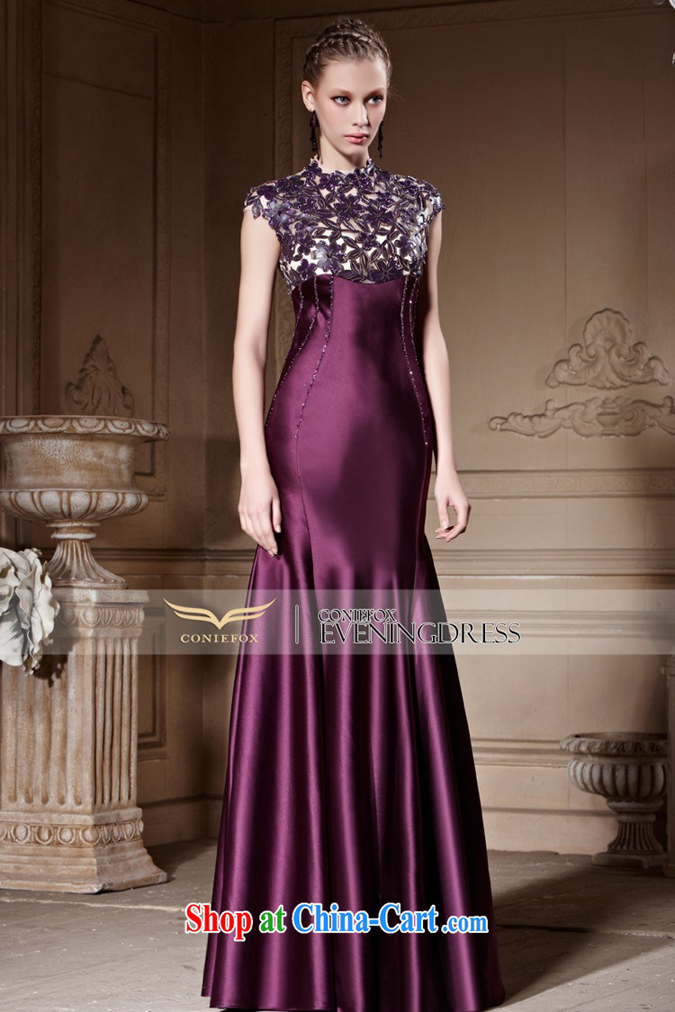 Creative Fox high-end custom dress dream courage empty dress banquet toast serving the annual dress purple long crowsfoot dress 81,816 picture color tailored pictures, price, brand platters! Elections are good character, the national distribution, so why buy now enjoy more preferential! Health