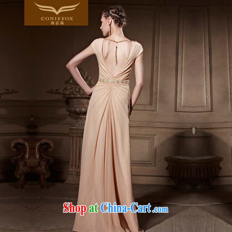Creative Fox high-end custom dress a shoulder back exposed banquet dress Evening Dress dress video slim, dress the annual 82,016 dresses picture color tailored to creative Fox (coniefox), online shopping