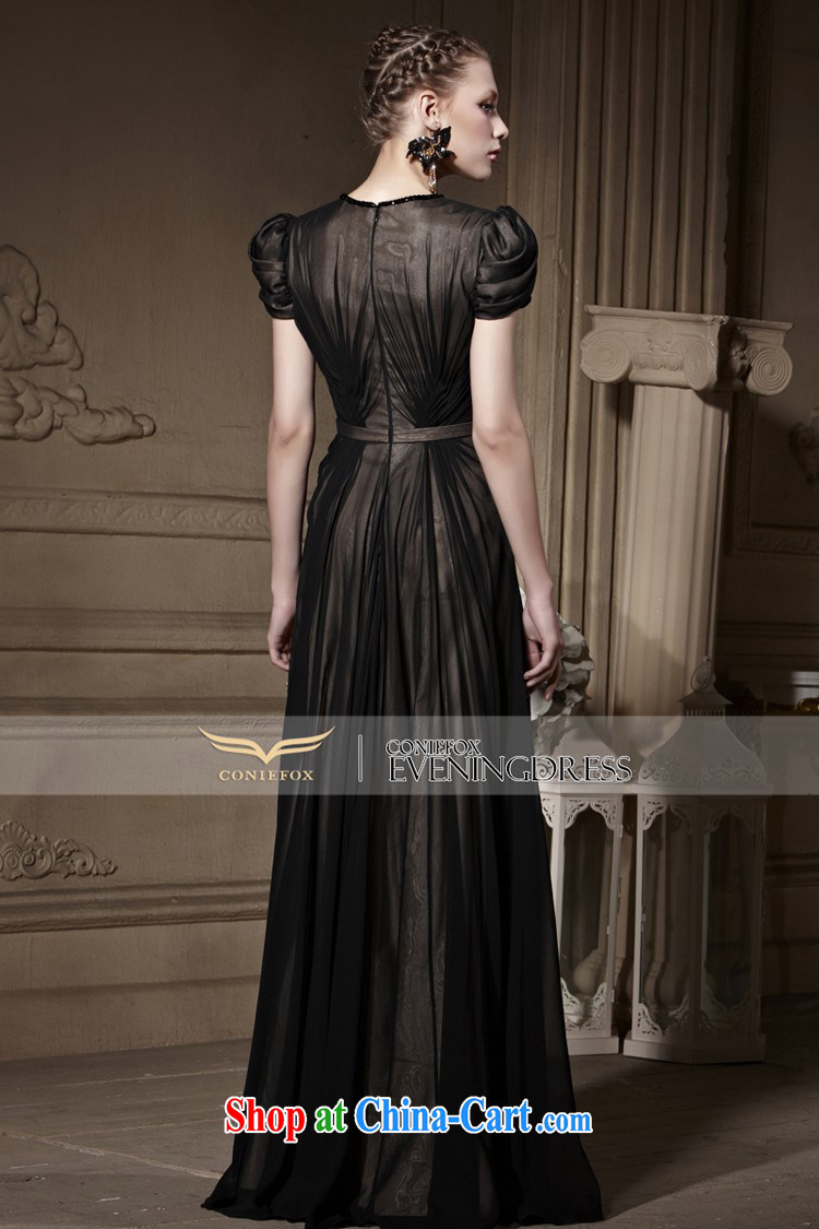 Creative Fox high-end custom evening dress and elegant retro bubble sleeve dress black banquet evening dress uniform toast long beauty dress dresses 82,018 picture color tailored pictures, price, brand platters! Elections are good character, the national distribution, so why buy now enjoy more preferential! Health