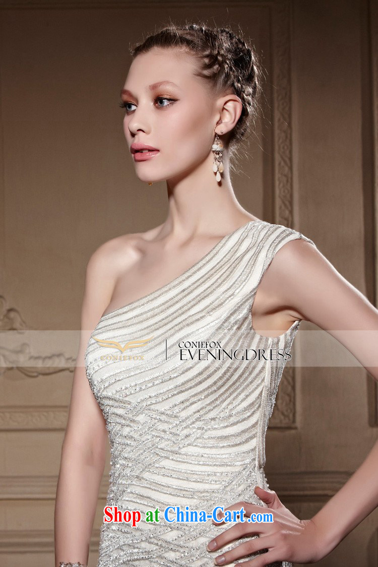Creative Fox high quality custom dress classic Venus single shoulder evening dress wedding dress banquet toast annual service hostess dress 82,020 picture color tailored pictures, price, brand platters! Elections are good character, the national distribution, so why buy now enjoy more preferential! Health