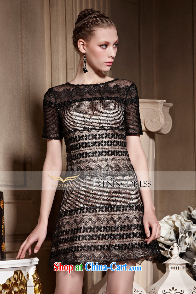 Creative Fox high-end custom dress 2015 new lace short dress banquet toast serving small black dress dresses 82,021 picture color tailored pictures, price, brand platters! Elections are good character, the national distribution, so why buy now enjoy more preferential! Health