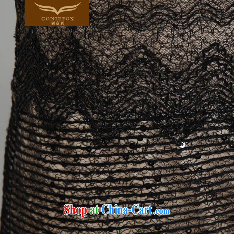 Creative Fox high-end custom Evening Dress 2015 new lace short dress banquet toast. Small black dress dresses 82,021 color pictures are tailored to creative Fox (coniefox), online shopping