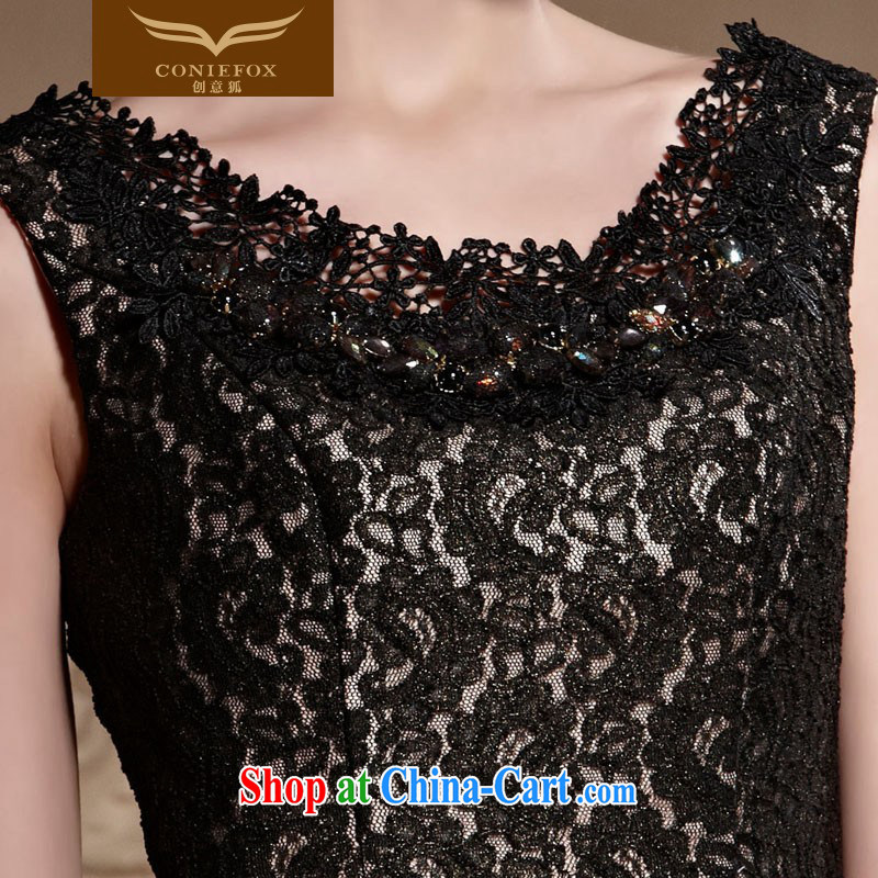 Creative Fox high quality custom dress new retro lace small dress short black dress, dresses banquet evening dress dress 82,022 color pictures are tailored to creative Fox (coniefox), online shopping