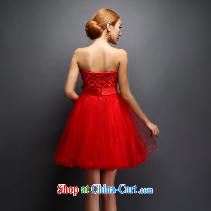 New 2015 love life and stylish bridal bridesmaid wedding toast wedding dress the wedding dress Evening Dress short girls accessories package L, love life, and shopping on the Internet