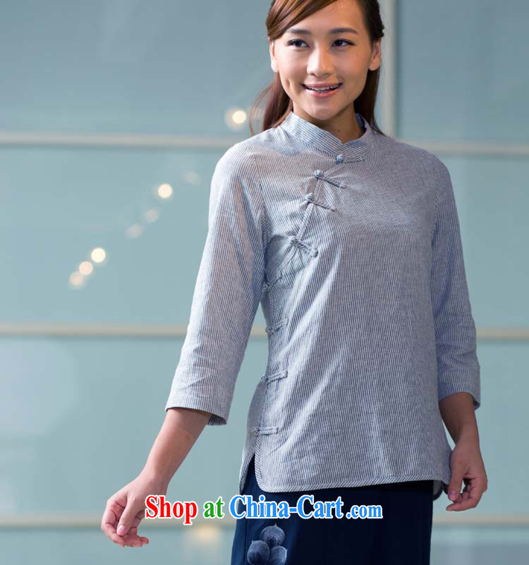 cotton linen clothing and summer new long-sleeved Chinese Chinese national female-T-shirt YD 05 - 115 - 1 blue bar 115 L pictures, price, brand platters! Elections are good character, the national distribution, so why buy now enjoy more preferential! Health