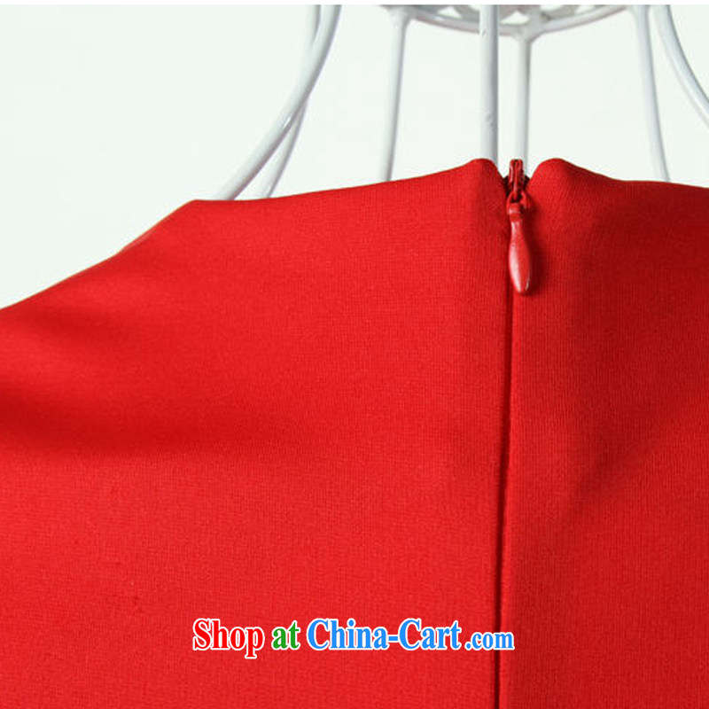 Autumn 2015 the new dress with stars, Korean red sleeveless vest dress dress dress A Field skirt crowsfoot skirt red XL, such as statements (RUYAN), online shopping