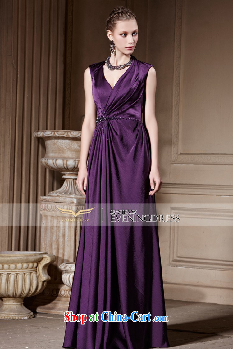 Creative Fox high-end custom dress new noble purple evening dress banquet long red carpet evening dress moderator dress dresses 82,028 picture color tailored pictures, price, brand platters! Elections are good character, the national distribution, so why buy now enjoy more preferential! Health
