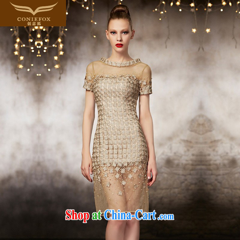 Creative Fox high quality custom dress style beauty dress banquet toast serving short bridesmaid dress dresses sister dress skirt 30,699 picture color tailored