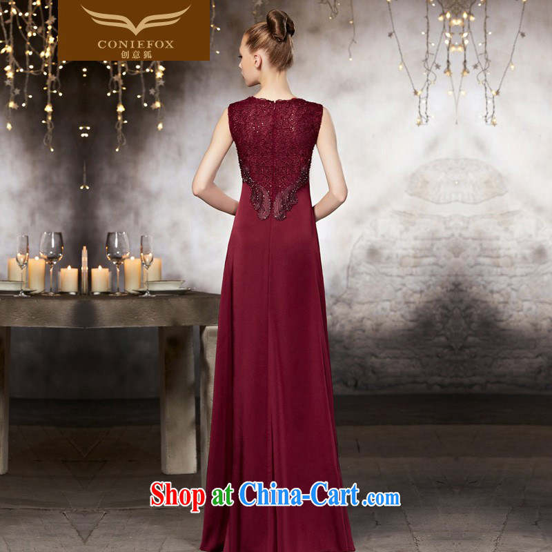 Creative Fox dress high-end custom dress long, cultivating V for evening dress red bridal wedding dress banquet toast serving 30,810 color pictures are tailored to creative Fox (coniefox), online shopping