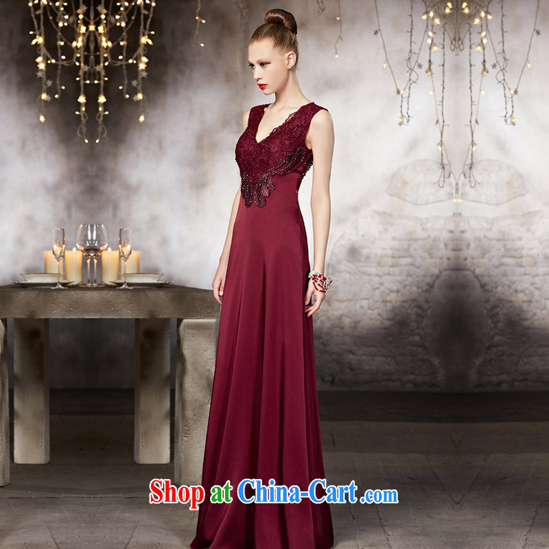 Creative Fox dress high-end custom dress long, cultivating V for evening dress red bridal wedding dress banquet toast serving 30,810 color pictures are tailored to creative Fox (coniefox), online shopping