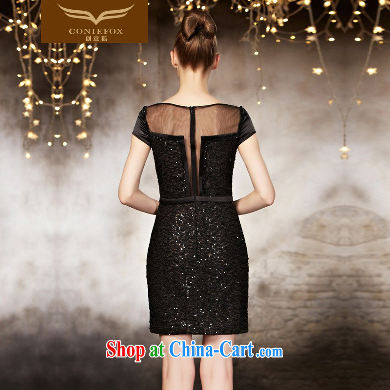 Creative Fox dress high-end custom dress sexy short black small dress banquet toast clothing beauty dress dresses short 30,821 color pictures are tailored to creative Fox (coniefox), and on-line shopping