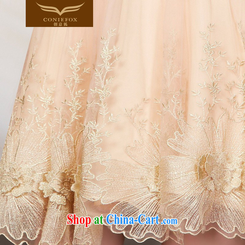 Creative Fox high-end custom small dress lace single shoulder dress dress bridesmaid dresses in his toast sister service banquet dress 30,832 picture color tailored, creative Fox (coniefox), online shopping