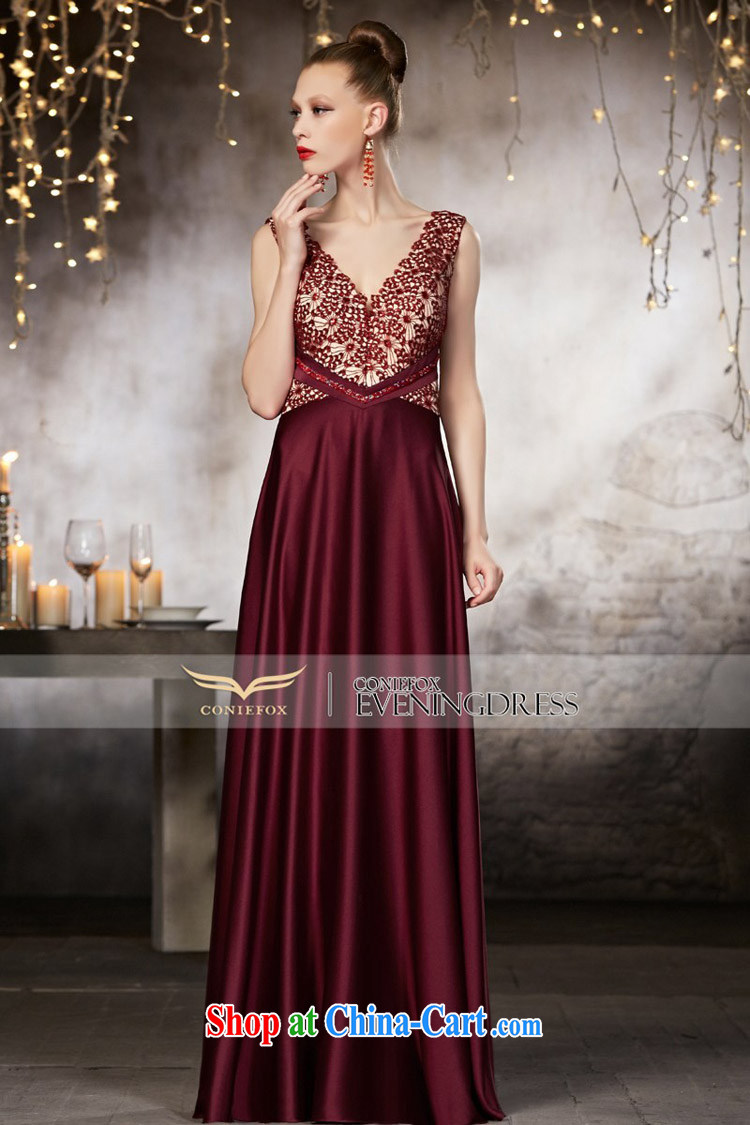 Creative Fox advanced custom dress red shoulders V collar dress banquet toast serving long fall to cultivating high-waist dress 30,833 picture color tailored pictures, price, brand platters! Elections are good character, the national distribution, so why buy now enjoy more preferential! Health