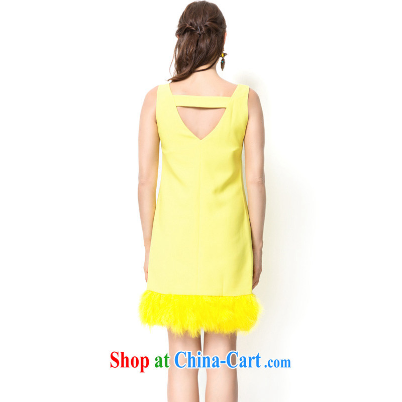 Yi Ge Theo-Ben Gurirab of Ehime culture quality back exposed stitching Feather Gown dresses orange 6768 L, Yi Ge lire (YIGELILA), and, on-line shopping