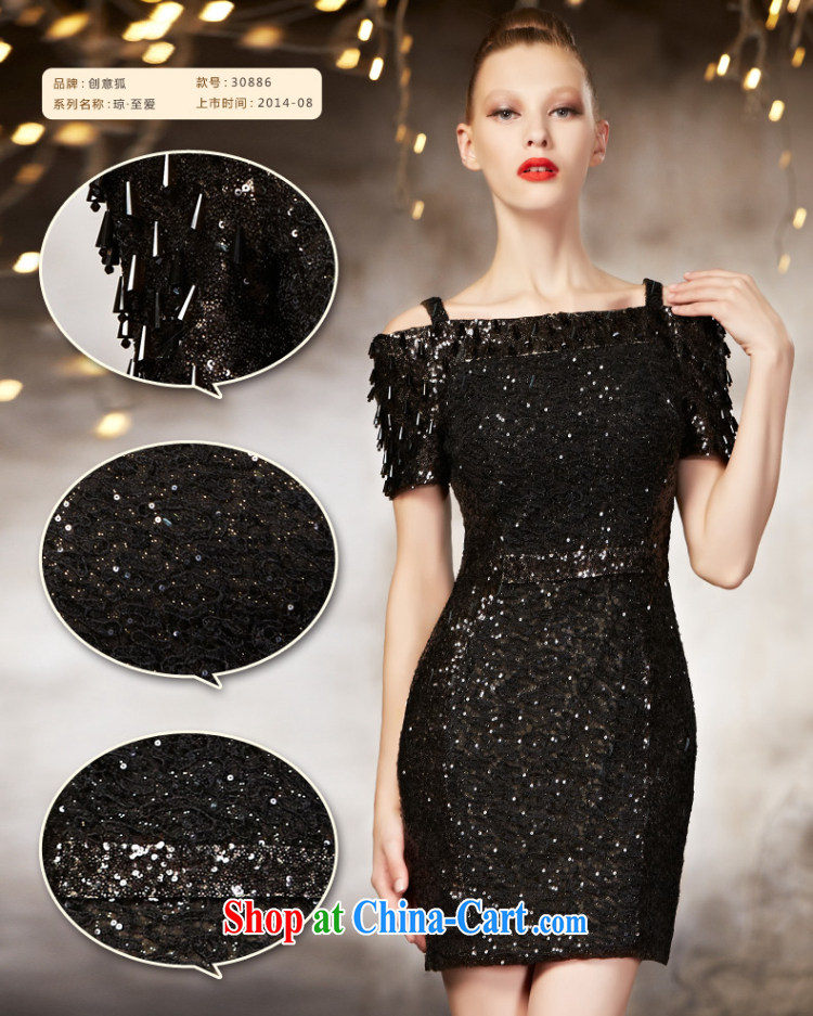 Creative Fox advanced custom small dress 2015 new short Tuxedo Black beauty strap evening dress dress upscale short skirt 30,886 picture color tailored pictures, price, brand platters! Elections are good character, the national distribution, so why buy now enjoy more preferential! Health