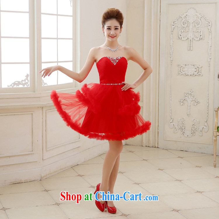 Rain is still Yi marriages red wedding new short dress stylish festive photo building photography show stage show shaggy Princess skirt LF 212 red tailored final pictures, price, brand platters! Elections are good character, the national distribution, so why buy now enjoy more preferential! Health