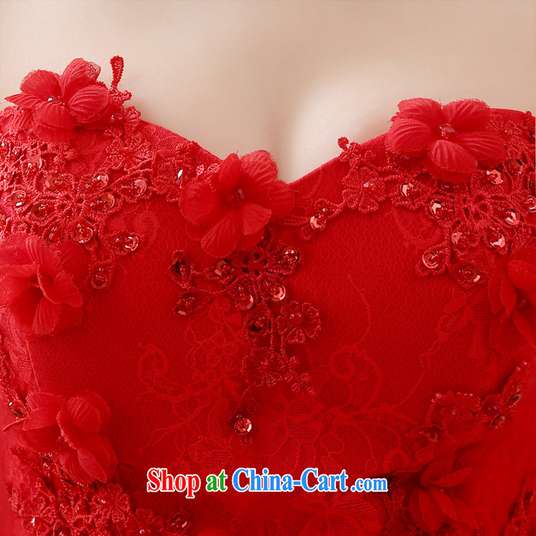 Rain is still clothing bridal wedding dresses 2015 New Red erase chest parquet drill video thin red hotel wedding toast long skirt back door dress LF 211 red tailored final pictures, price, brand platters! Elections are good character, the national distribution, so why buy now enjoy more preferential! Health
