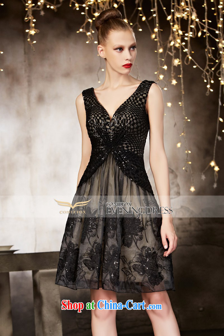 Creative Fox advanced custom dress sleek black V collar short dress, banquet toast. bridesmaid dress dress annual meeting presided over 82,103 dresses picture color tailored pictures, price, brand platters! Elections are good character, the national distribution, so why buy now enjoy more preferential! Health