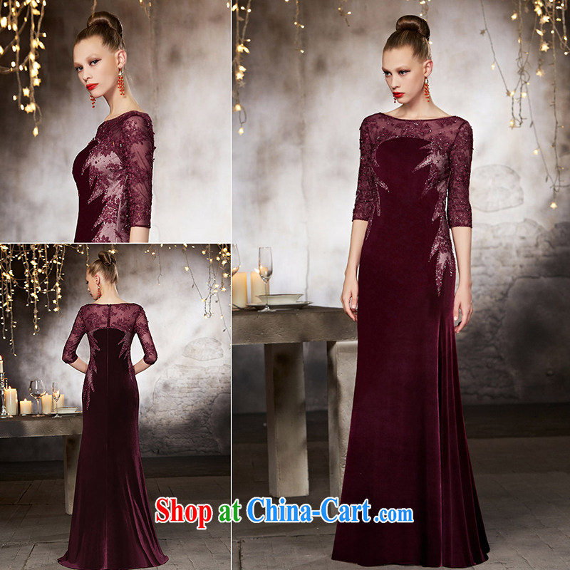 Creative Fox advanced custom dress 2015 New Long fall evening dress red bows service beauty banquet evening dress dress 82,106 color pictures are tailored to creative Fox (coniefox), online shopping
