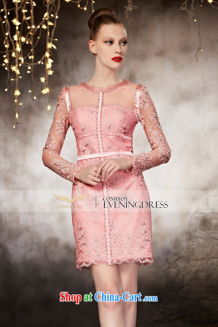 Creative Fox advanced custom dress long-sleeved short beauty dress pink bridesmaid dress banquet toast service annual meeting presided over 82,128 dresses picture color tailored pictures, price, brand platters! Elections are good character, the national distribution, so why buy now enjoy more preferential! Health