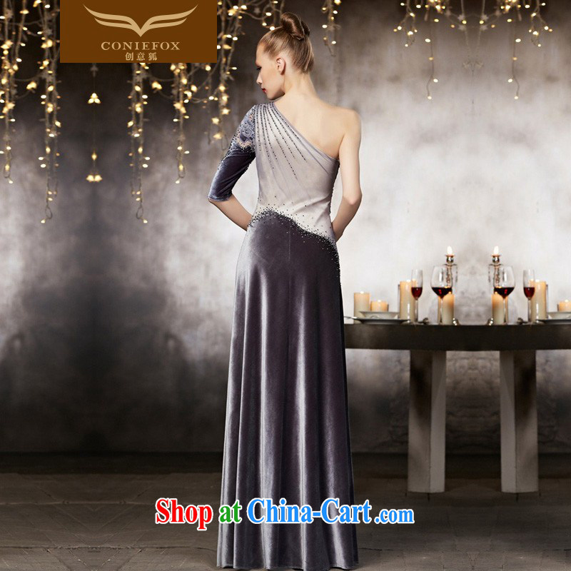 Creative Fox dress high-end custom dress high waist graphics thin dress banquet hospitality dress long sexy single shoulder beauty dress 82,132 color pictures are tailored to creative Fox (coniefox), online shopping