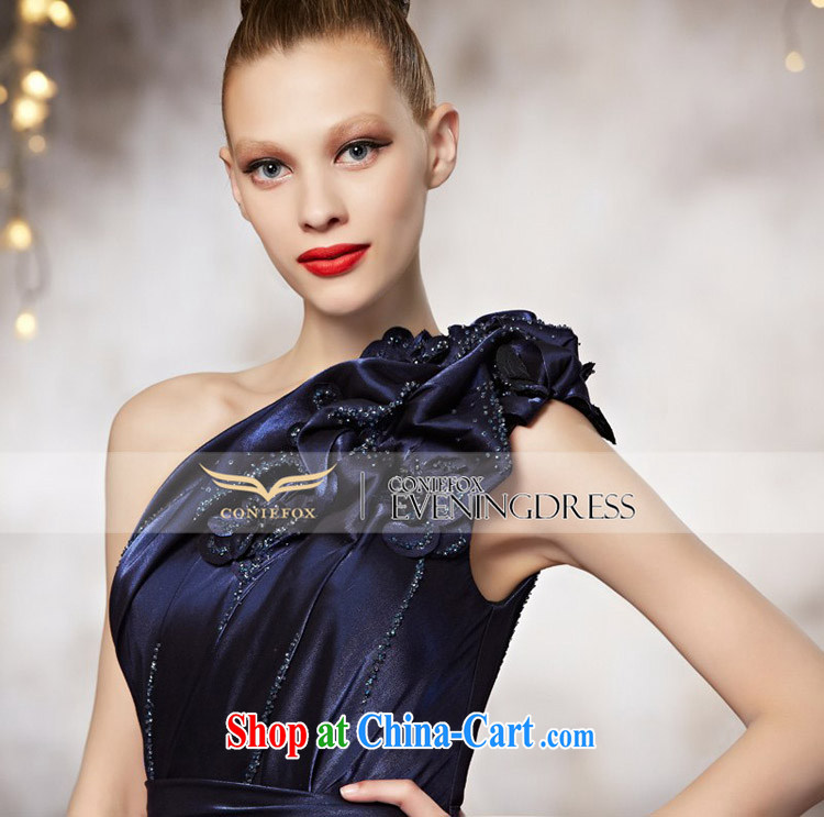 Creative Fox dress advanced custom dress single shoulder blue beauty, long fall dress banquet toast serving the dress long skirt 82,152 picture color tailored pictures, price, brand platters! Elections are good character, the national distribution, so why buy now enjoy more preferential! Health